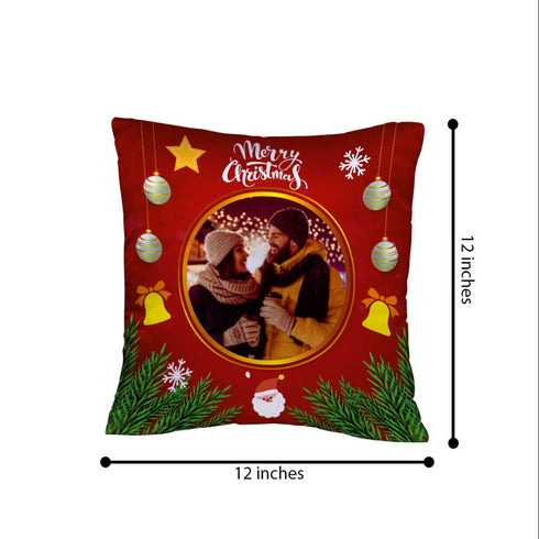 Personalized Merry Christmas Cushion for Festive Home Décor - Uncommongifts.in